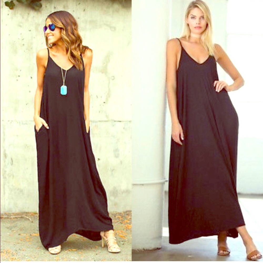 NWT V Neck Maxi Dress Size M